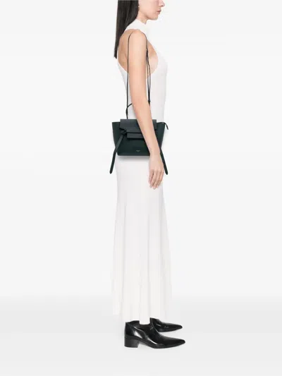 Pre-owned Celine 2018-2025 Nano Grained Calfskin Belt Bag Satchel