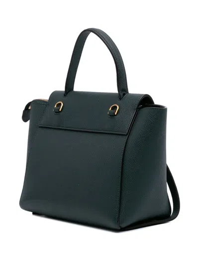 Pre-owned Celine 2018-2025 Nano Grained Calfskin Belt Bag Satchel