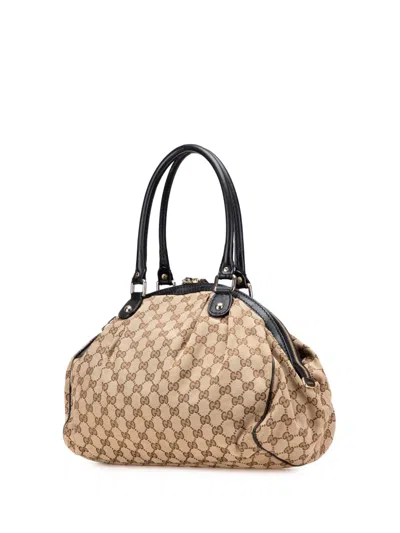 Pre-owned Gucci 2000-2015 Gg Canvas Sukey Satchel