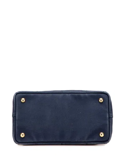 Pre-owned Prada 2013-2025 Small Canvas Canapa Logo Satchel
