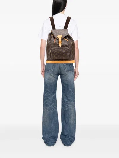 Pre-owned Louis Vuitton 1996 Monogram Montsouris Gm Backpack