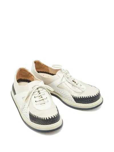 Pre-owned Bottega Veneta Leather Woven Sneakers