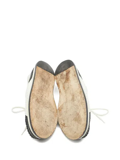 Pre-owned Bottega Veneta Leather Woven Sneakers