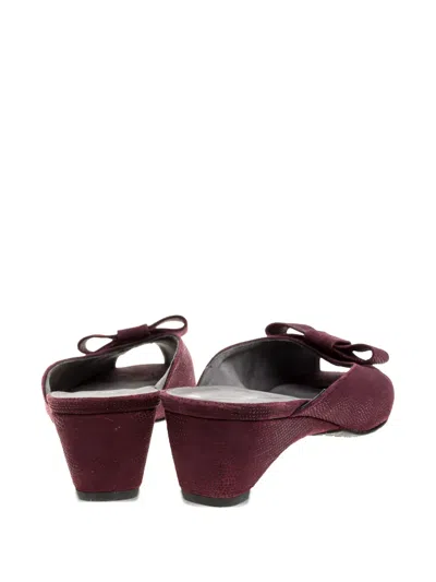 Pre-owned Stuart Weitzman 50mm Bow-detail Mules