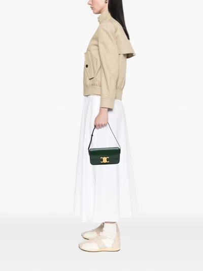 Pre-owned Celine 2021 Shiny Calfskin Claude Shoulder Bag