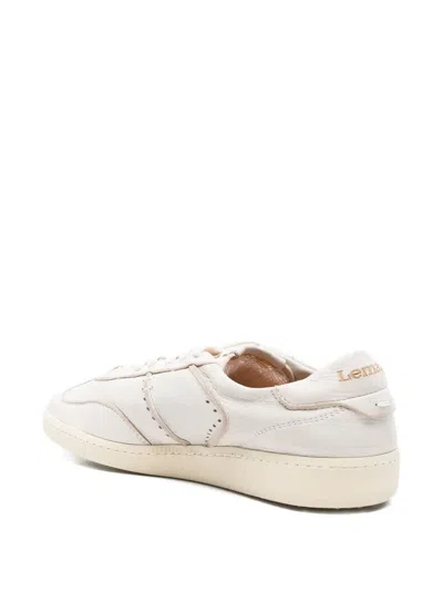 Lemargo Perforated-leather Lace-up Sneakers In Neutral