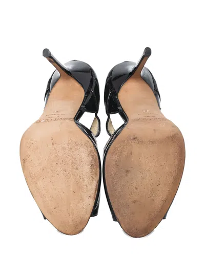 Pre-owned Jimmy Choo 100mm Patent-leather Buckled Sandals