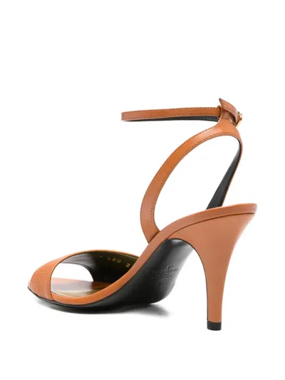 Valentino 90mm Leather Ankle-strap Sandals In Multi