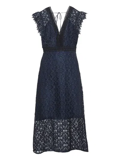 Pre-owned Sandro Floral-lace Dress