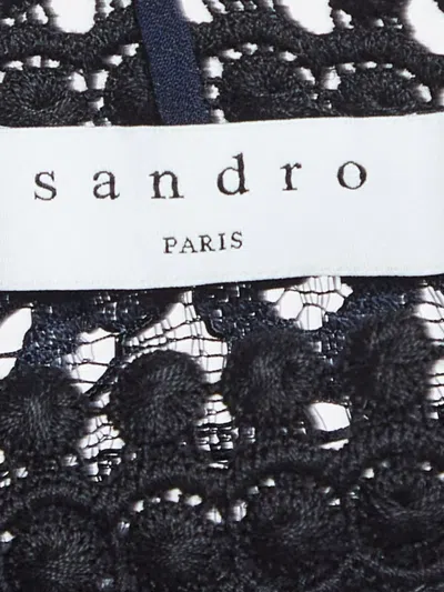 Pre-owned Sandro Floral-lace Dress