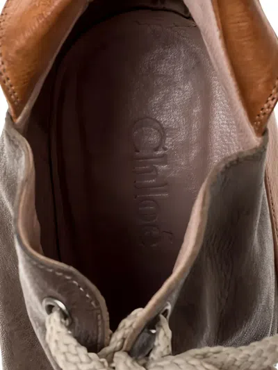 Pre-owned Chloé 80mm Lace-up Booties