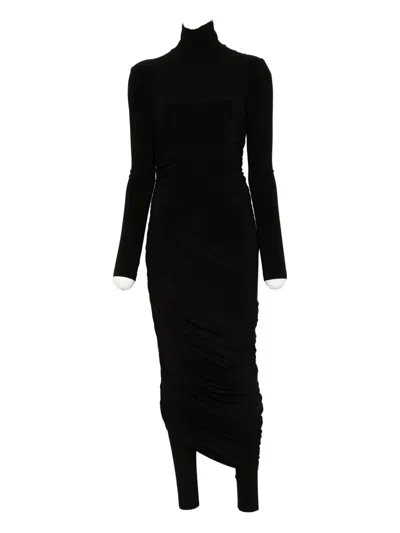 Norma Kamali Diana Midi Dress - Women's - Polyester/spandex/elastane In Black