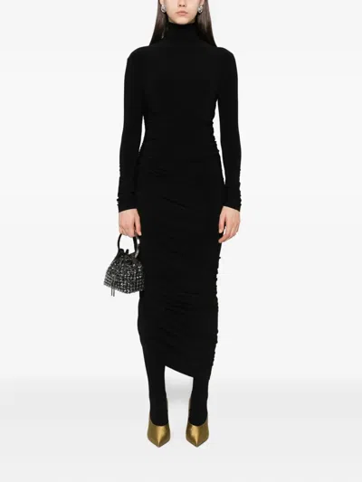 Norma Kamali Diana Midi Dress - Women's - Polyester/spandex/elastane In Black