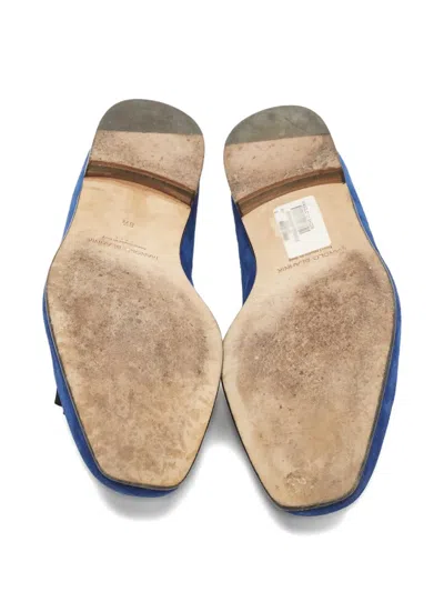 Pre-owned Manolo Blahnik Soussaba D'orsay Ballet Flats
