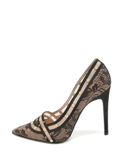 Pre-owned René Caovilla 110mm Lace Pumps