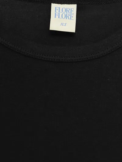 Flore Flore Long-sleeve Cotton T-shirt In Black