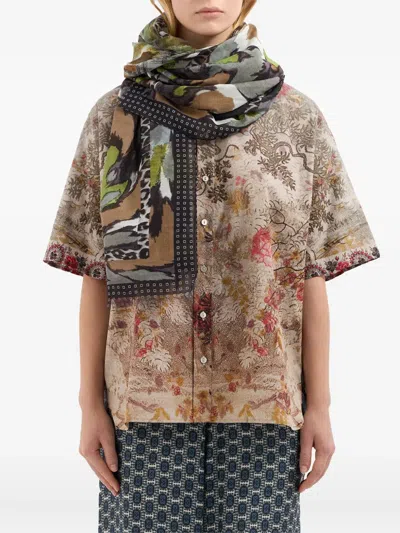 Pierre-louis Mascia Abstract-print Scarf In Multi