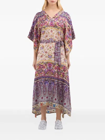 Pierre-louis Mascia Aloe Maxi Dress In Multi