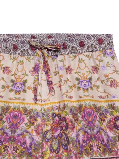Pierre-louis Mascia Floral-print Drawstring Shorts In Multi