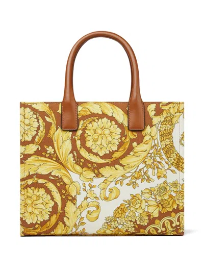 Versace Barocco La Medusa Cotton Tote Bag