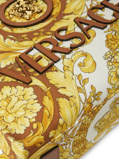 Versace Barocco La Medusa Cotton Tote Bag