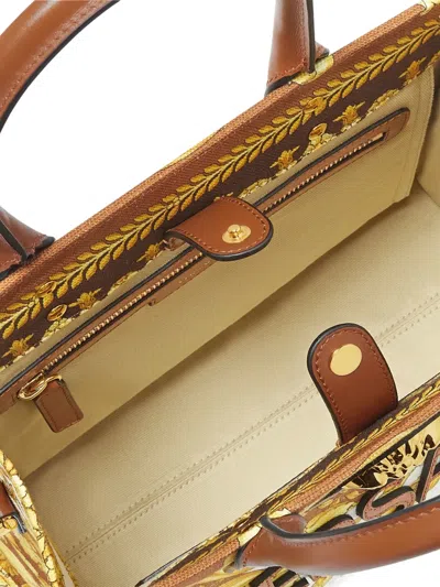 Versace Barocco La Medusa Cotton Tote Bag