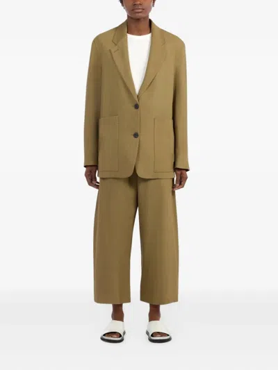 Studio Nicholson Khaki Conde Blazer In Brown