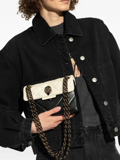 Kurt Geiger London Mini Kensington Leather Convertible Shoulder Bag In Gray