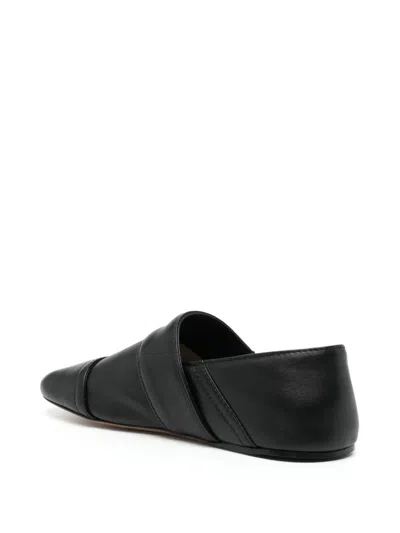 Loewe Pocket-design Flat Loafers In Black