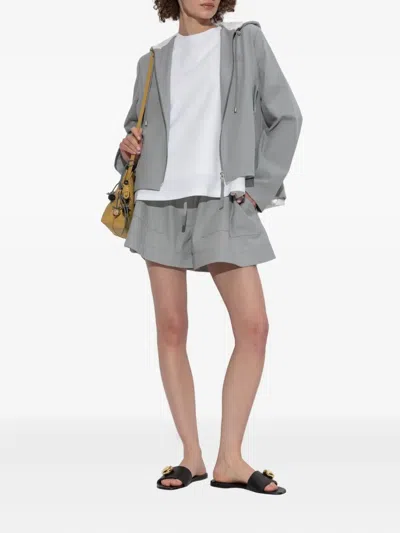Loewe Drawstring-waist Shorts In Gray