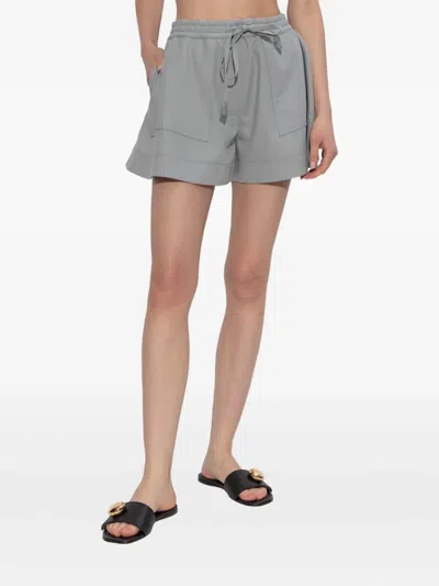 Loewe Drawstring-waist Shorts In Gray