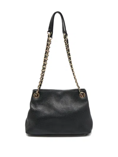 Pre-owned Michael Kors Vintage Medium Jet Set Shoulder Bag In Black