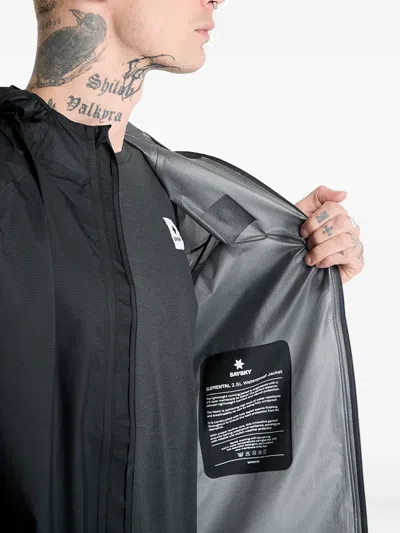 Saysky Flow 2.5l Waterproof Jacket In Black