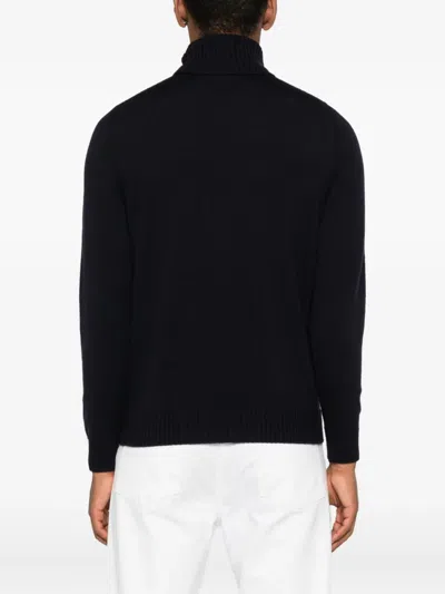 Drumohr Turtleneck Long-sleeves Sweater In Black