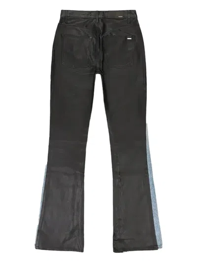 Amiri Combo Bootcut Jeans In Blue