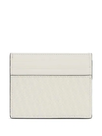 Fendi Ff Monogram Printed Card Holder In Gray