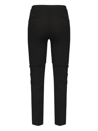 Pinko Side-pockets Straight Trousers In Black