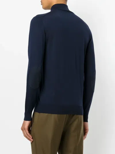 Paolo Pecora Buttoned-neck Jumper In Blue