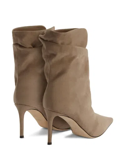 Giuseppe Zanotti Ron Suede Ankle Boots In Brown