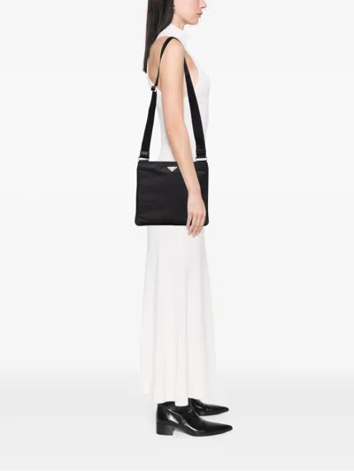 Pre-owned Prada 2013-2025 Tessuto Zip Top Crossbody Bag