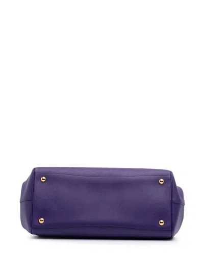 Pre-owned Prada 2000-2025 Saffiano Lux Frame Handbag