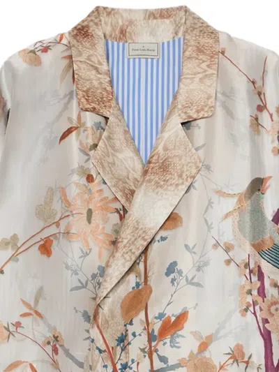 Pierre-louis Mascia Enekam Double-breasted Coat In Neutral
