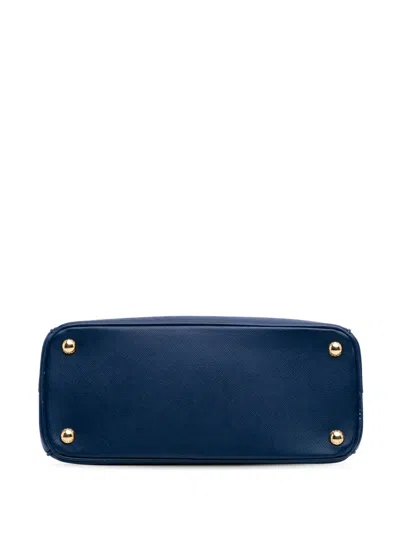 Pre-owned Prada 2010-2025 Small Saffiano Lux Galleria Double Zip Satchel