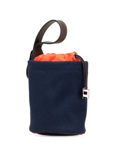 Pre-owned Hermes 2023 Coated Canvas On The Go Dog Pouch