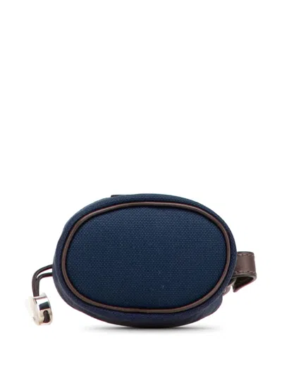 Pre-owned Hermes 2023 Coated Canvas On The Go Dog Pouch