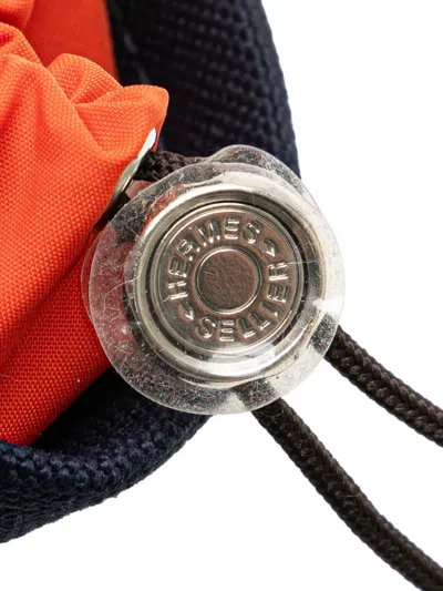 Pre-owned Hermes 2023 Coated Canvas On The Go Dog Pouch