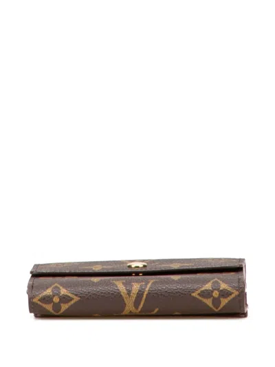 Pre-owned Louis Vuitton 2001 Monogram Portefeuille Elise Wallet Small Wallets In Brown