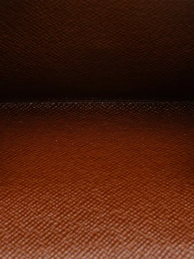Pre-owned Louis Vuitton 2001 Monogram Portefeuille Elise Wallet Small Wallets In Brown