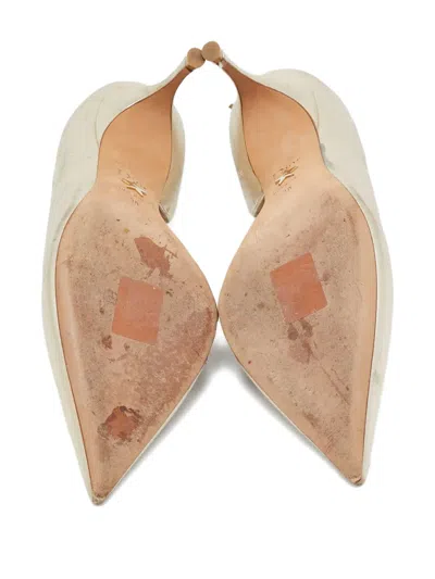 Pre-owned Dior Pointed-toe Crystal Pumps In Gold