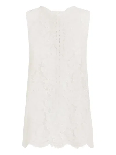 Dolce & Gabbana Lace-detailing Top In White